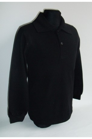Polo marškinėliai ilgomis rankovėmis (Spalva: juoda)