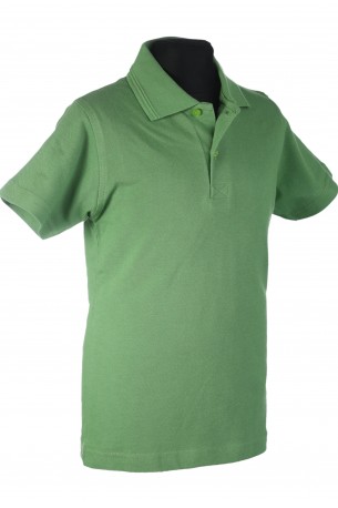 Polo marškinėliai trumpomis rankovėmis (Spalva: tamsiai žalia)