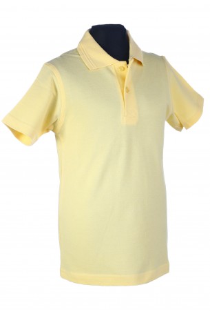 Polo marškinėliai trumpomis rankovėmis (Spalva: šviesiai geltoni)